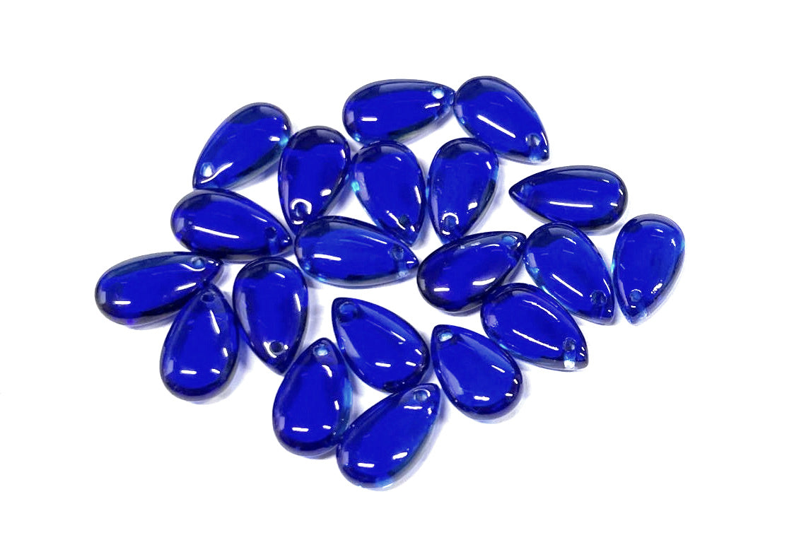 Smooth Teardrops, Glass, 13x7mm, 500pcs