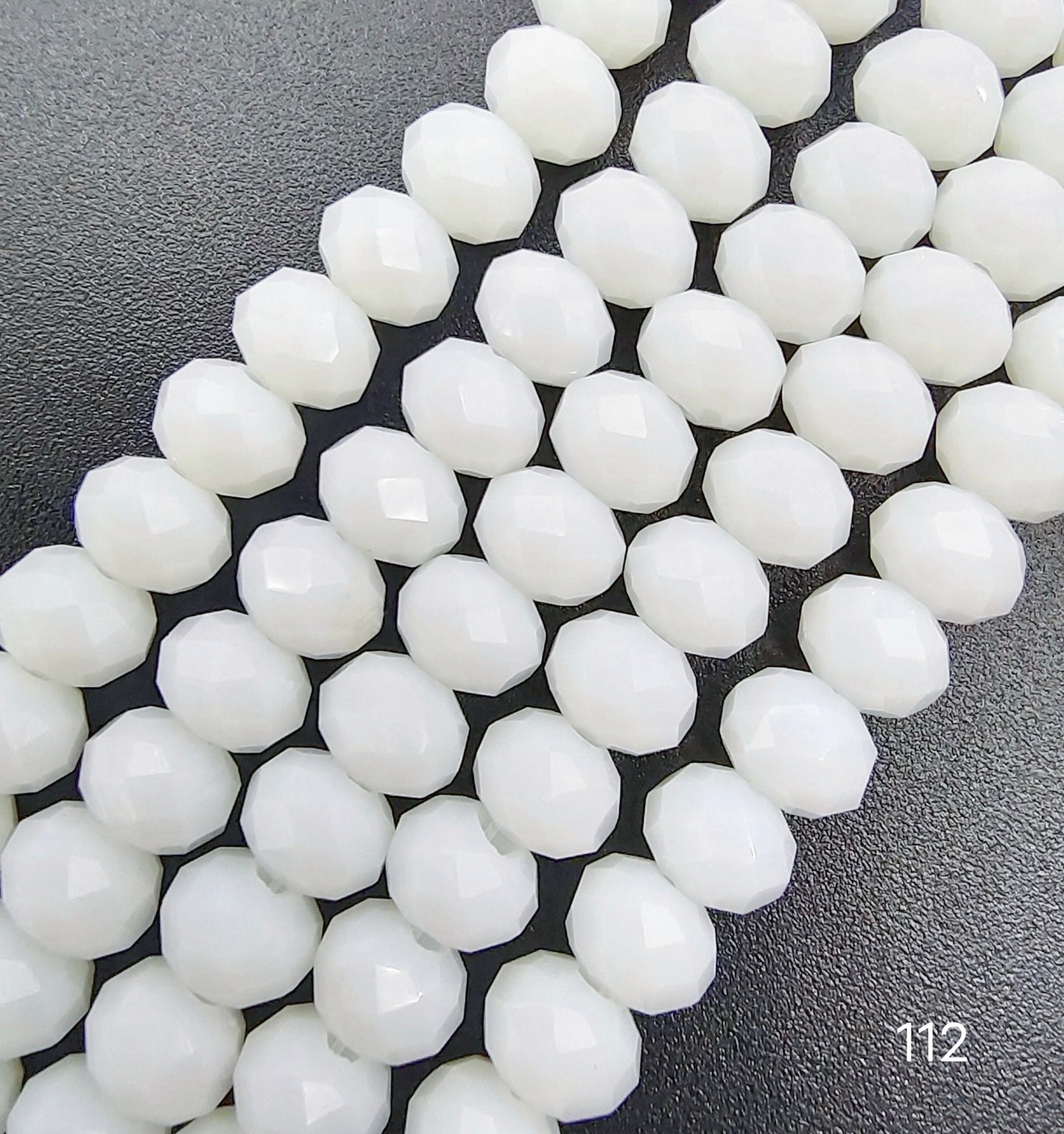 2mm,3mm,4mm,6mm, 8mm, 10mm Opaque Roundelle Glass beads, 50 strands