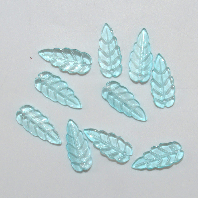 23mm Leaf Beads, Glass Beads, 400pcs