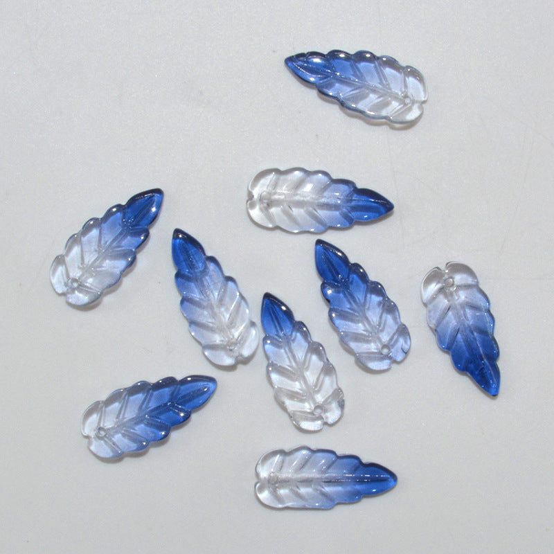 23mm Leaf Beads, Glass Beads, 400pcs