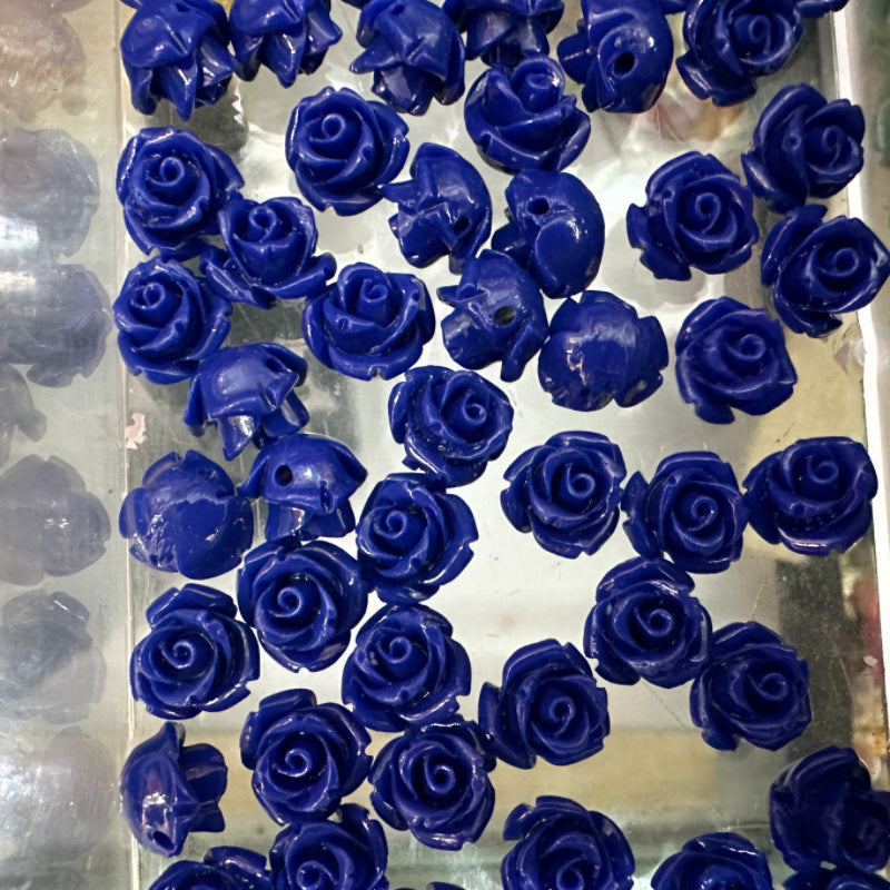 Shell powder flower beads, Shell Beads, Rose beads, Flower Beads, 6mm, 10mm 200pcs
