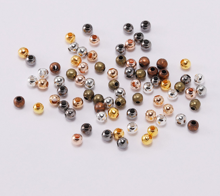 Spacer Beads, Metal Ball beads, Spacer Ball Beads, 2-10mm Round
