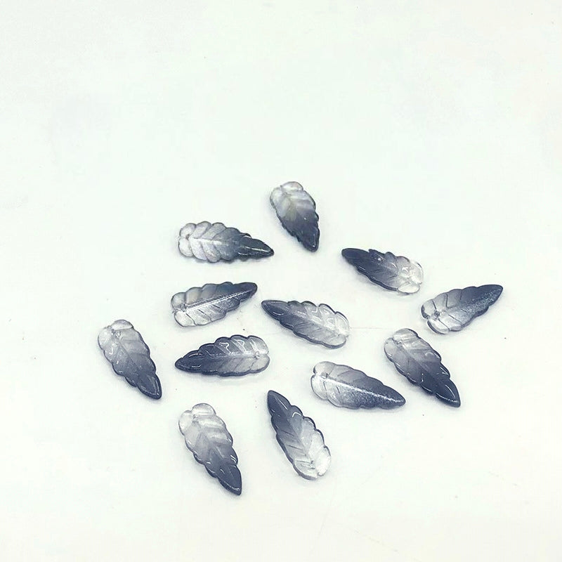 23mm Leaf Beads, Glass Beads, 400pcs
