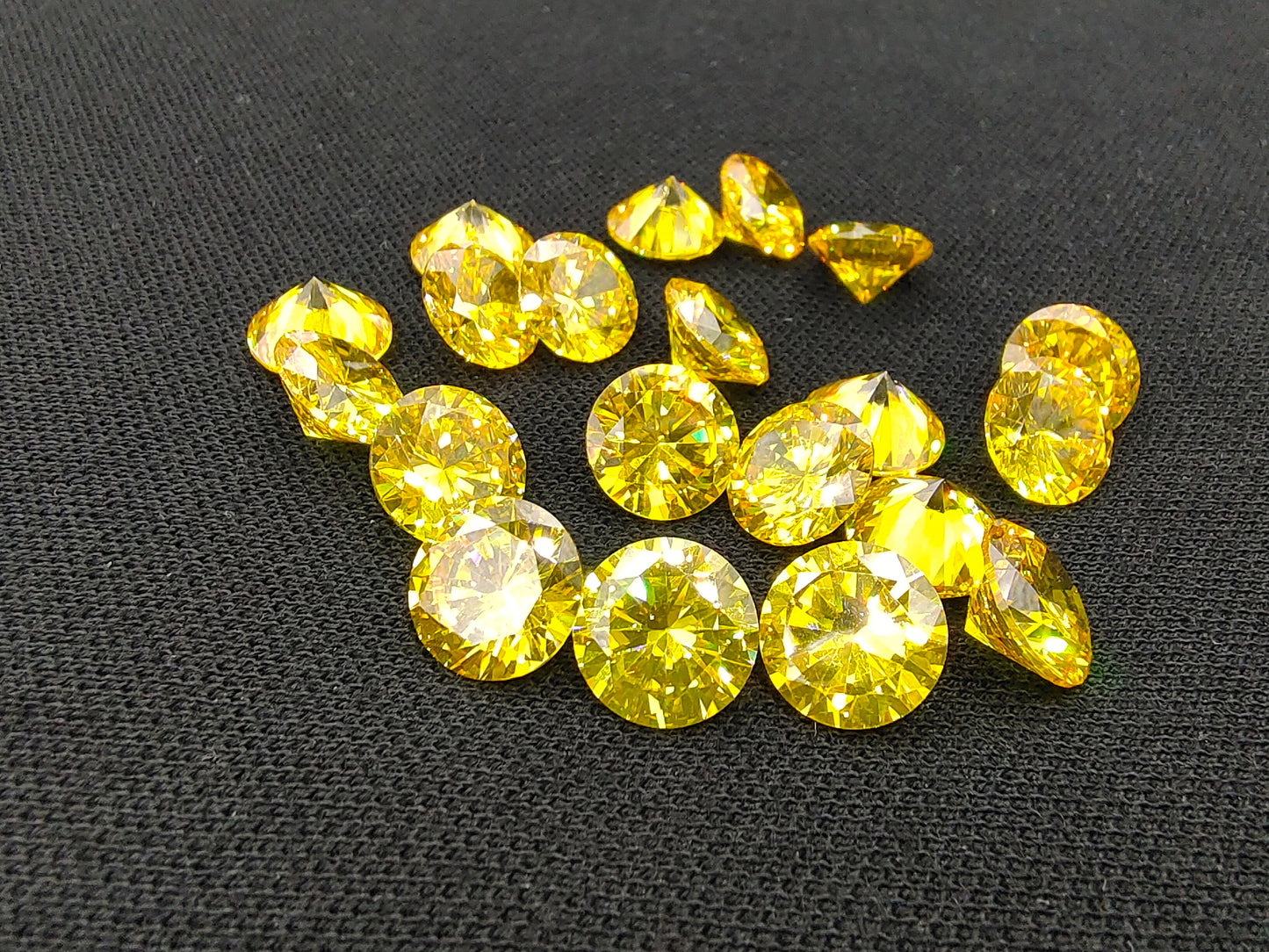 4-14mm, Cubic Zircon Beads, Round ,50 pcs