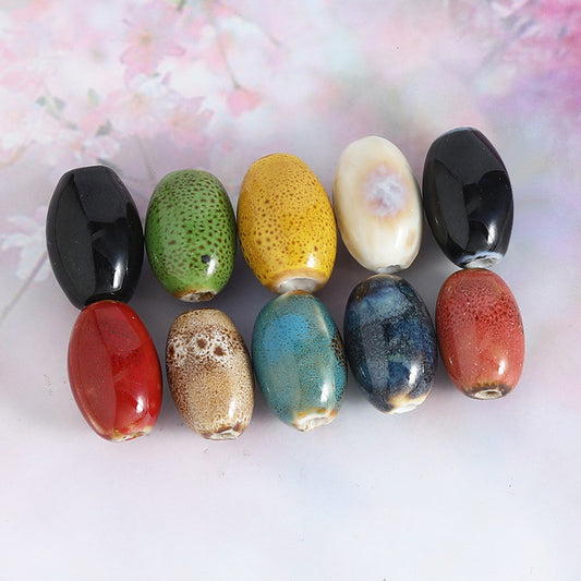 Ceramic Beads, Oval, 20mm,  100pcs