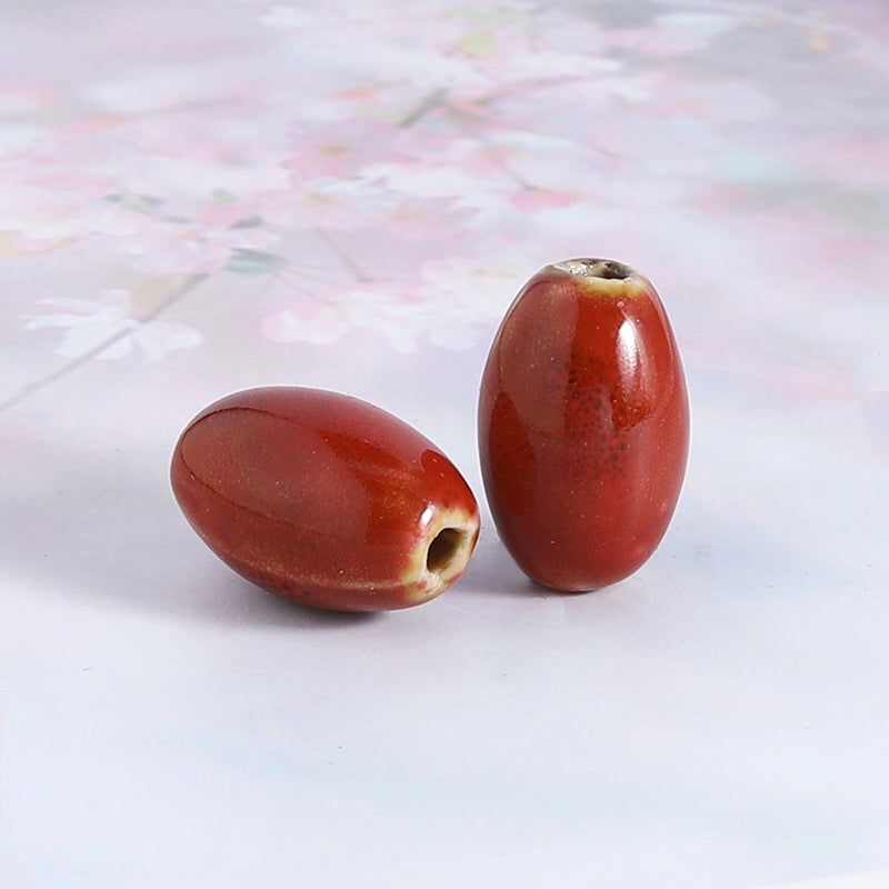 Ceramic Beads, Oval, 20mm, 100pcs