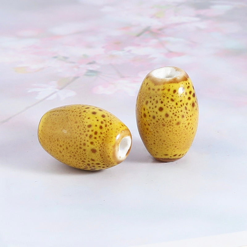 Ceramic Beads, Oval, 20mm, 100pcs