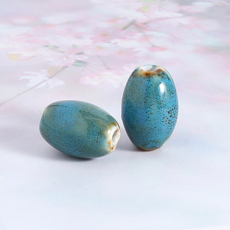 Ceramic Beads, Oval, 20mm, 100pcs