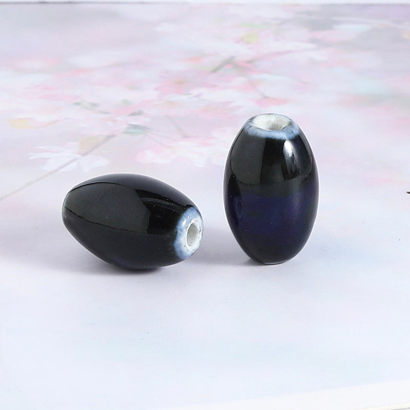 Ceramic Beads, Oval, 20mm, 100pcs