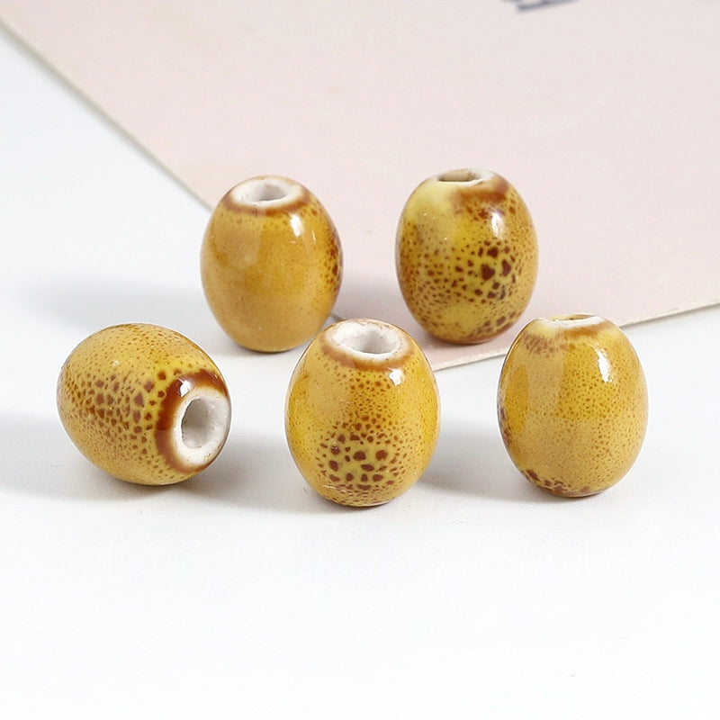 Ceramic Beads, Oval, 12.5mm, 200pcs