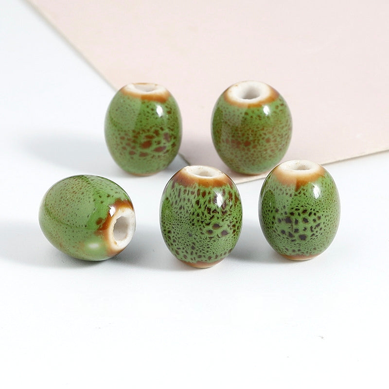 Ceramic Beads, Oval, 12.5mm, 200pcs