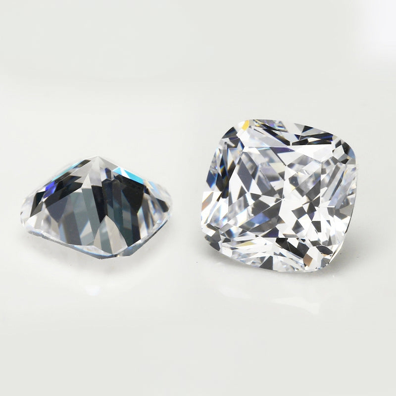4-12mm, Square Cubic Zircon beads, 50 pcs