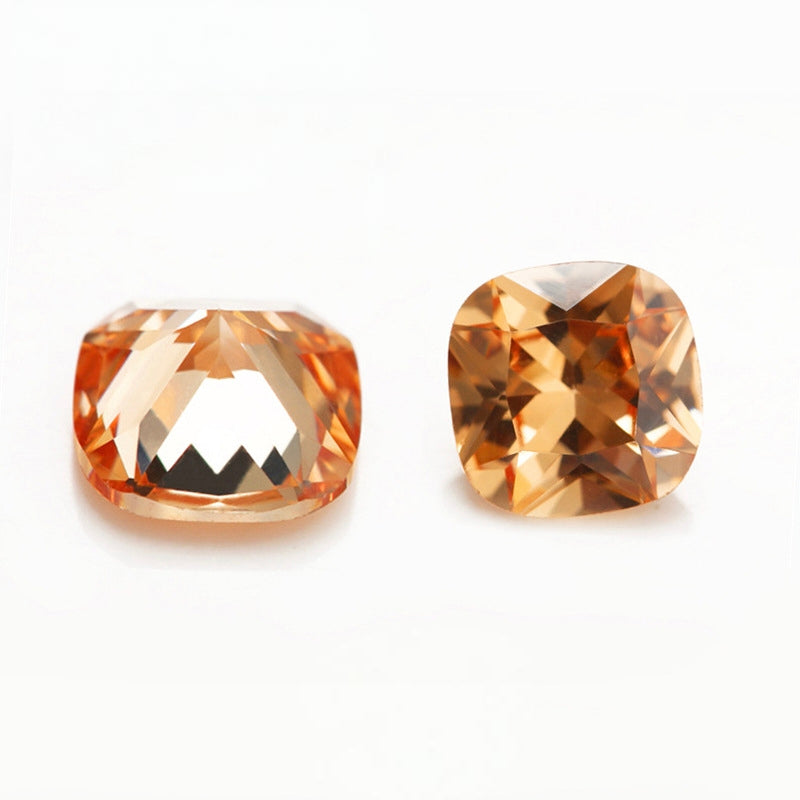 4-12mm, Square Cubic Zircon beads, 50 pcs