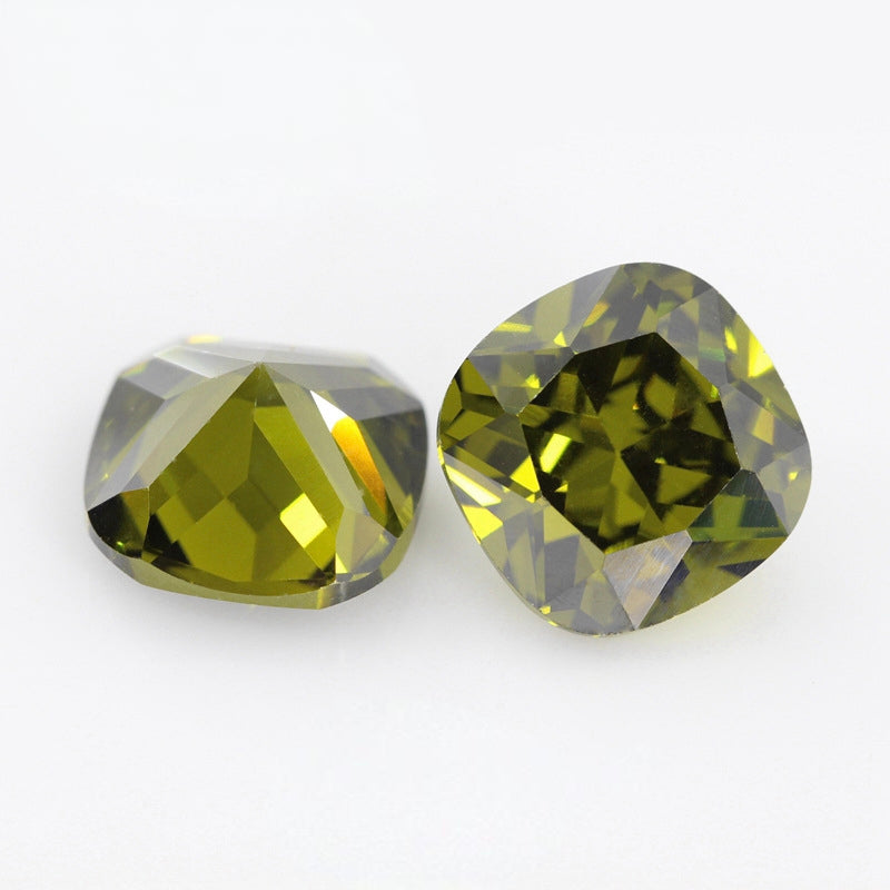 4-12mm, Square Cubic Zircon beads, 50 pcs