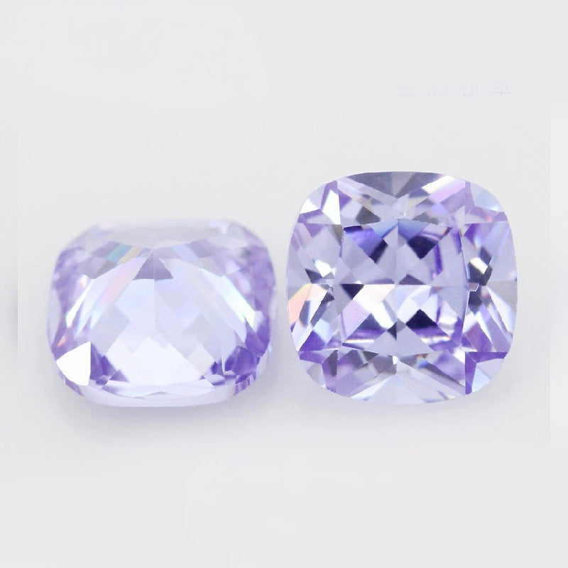 4-12mm, Square Cubic Zircon beads, 50 pcs