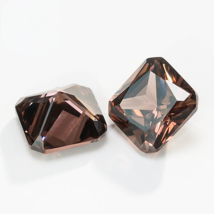 4-12mm, Square Cubic Zircon beads, 50 pcs