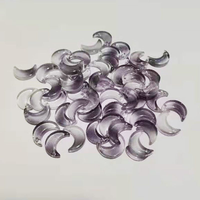 Moon Glass Beads, 11*16mm, 500pcs
