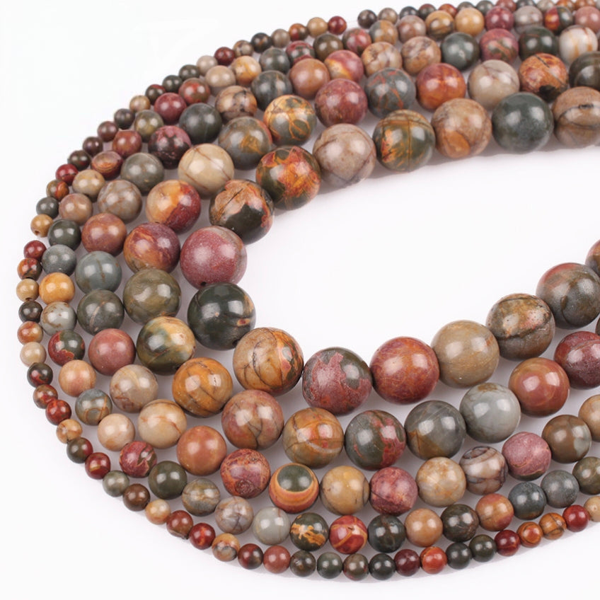 4-12mm Nature Stone Beads 10 strands