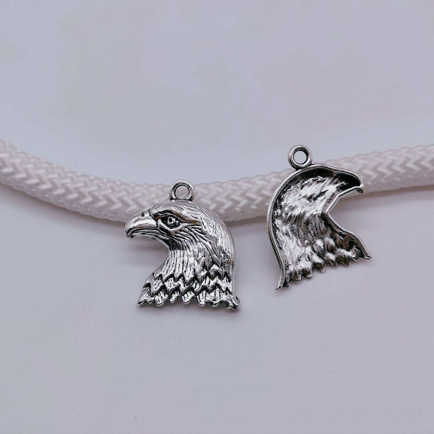 Antique Silver Eagle head Charms pendant, 30pcs