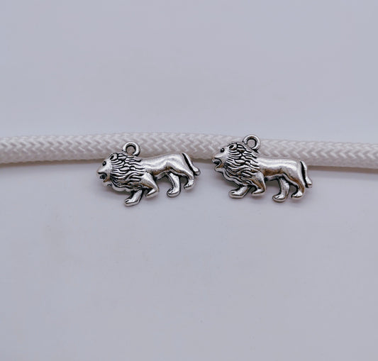 Antique Silver Lion Charms Pendant, 200pcs