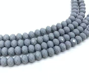 2mm,3mm,4mm,6mm, 8mm, 10mm Opaque Roundelle Glass beads, 50 strands