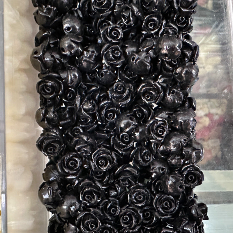 Shell powder flower beads, Shell Beads, Rose beads, Flower Beads, 6mm, 10mm 200pcs