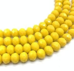 2mm,3mm,4mm,6mm, 8mm, 10mm Opaque Roundelle Glass beads, 50 strands