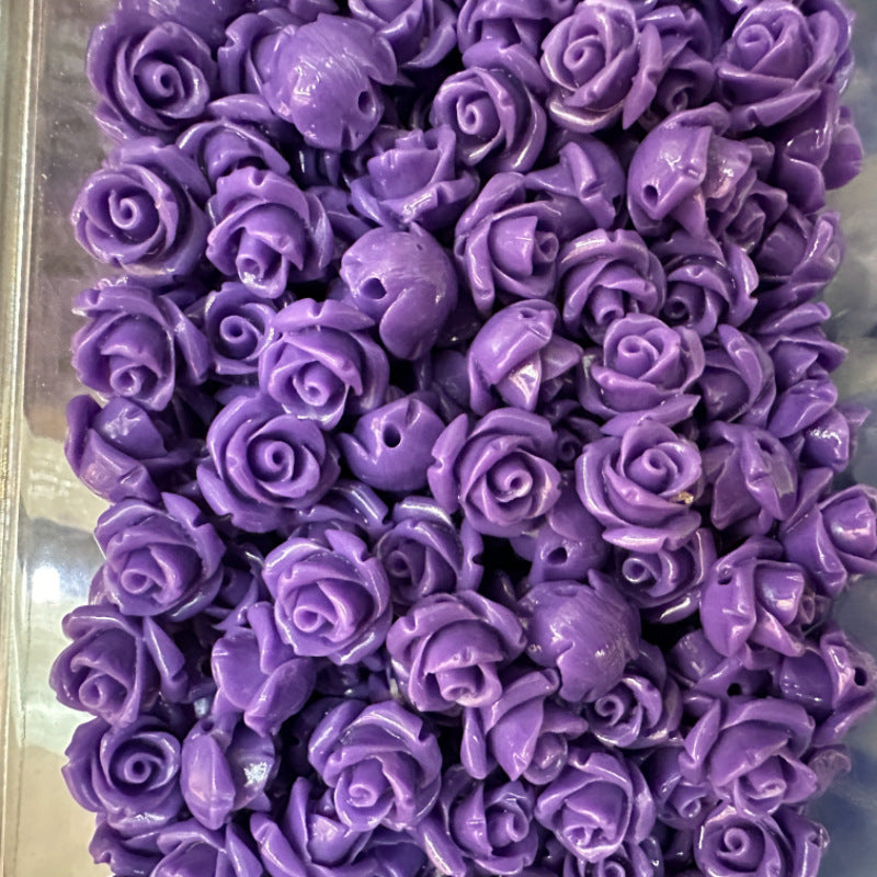 Shell powder flower beads, Shell Beads, Rose beads, Flower Beads, 6mm, 10mm 200pcs