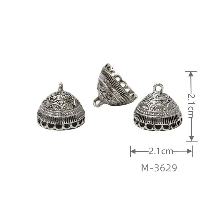 Larger Bail Caps Large Cone Caps, Metal Caps, 50pcs