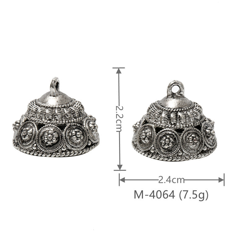 Larger Bail Caps Large Cone Caps, Metal Caps, 50pcs