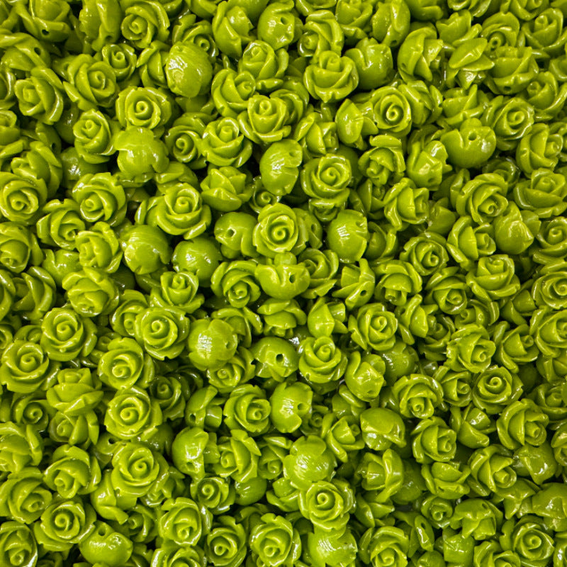 Shell powder flower beads, Shell Beads, Rose beads, Flower Beads, 6mm, 10mm 200pcs