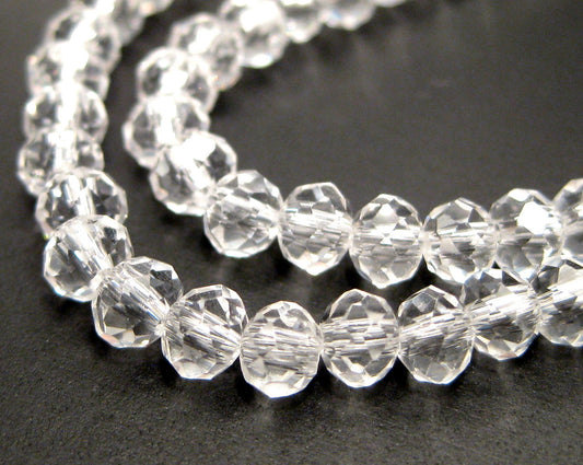 2mm, 3mm, 4mm,6mm 8mm 10mm Roundelle Glass beads, 50 strands