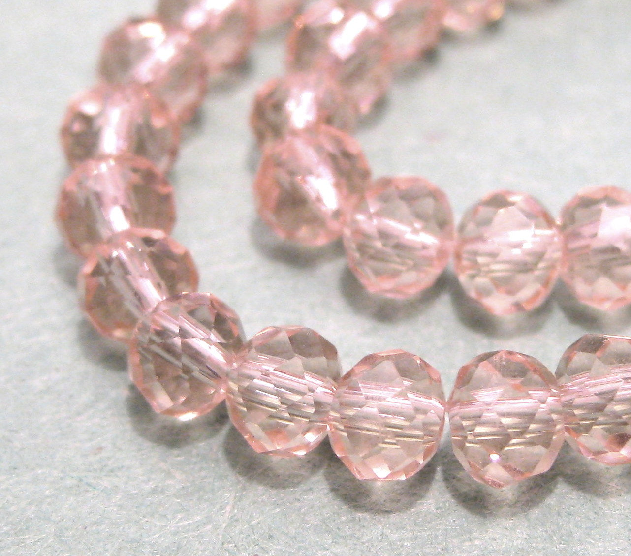 2mm, 3mm, 4mm,6mm 8mm 10mm Roundelle Glass beads, 50 strands