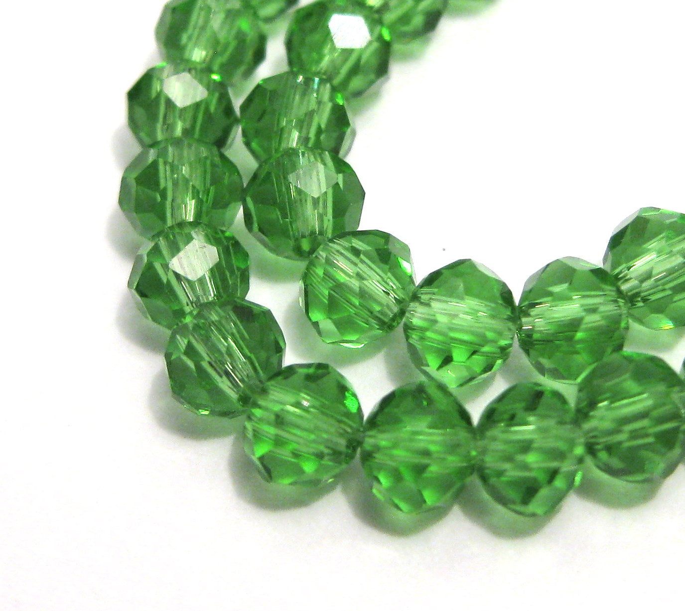 2mm, 3mm, 4mm,6mm 8mm 10mm Roundelle Glass beads, 50 strands