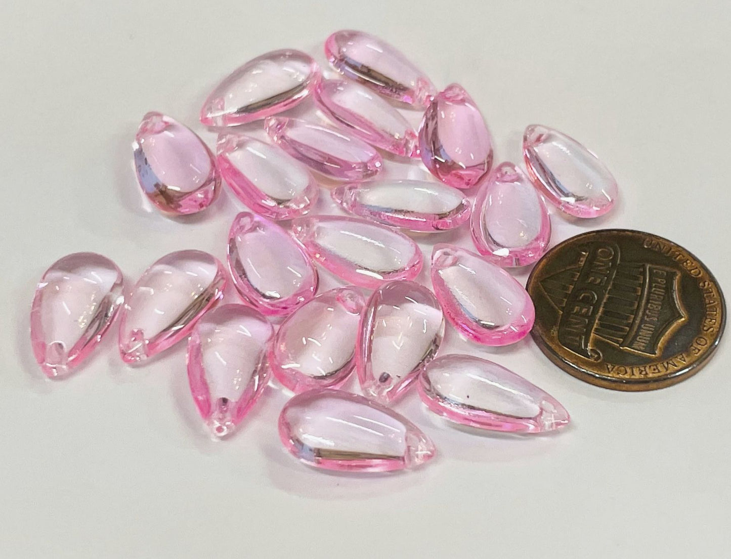 Smooth Teardrops, Glass, 13x7mm, 500pcs