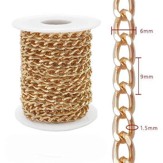 Aluminum Chain, 6-8mm, 2 Rolls