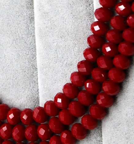 2mm,3mm,4mm,6mm, 8mm, 10mm Opaque Roundelle Glass beads, 50 strands