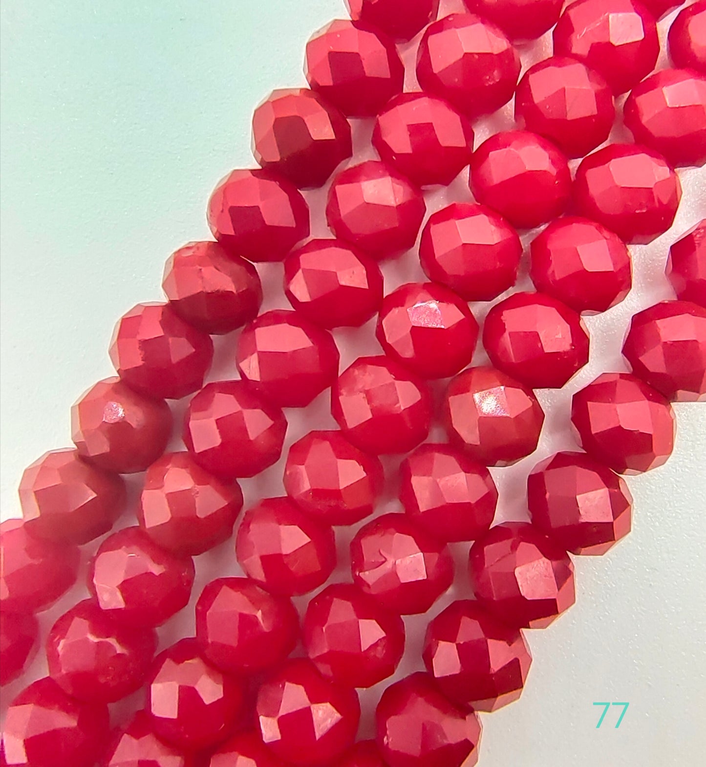 2mm,3mm,4mm,6mm, 8mm, 10mm Opaque Roundelle Glass beads, 50 strands