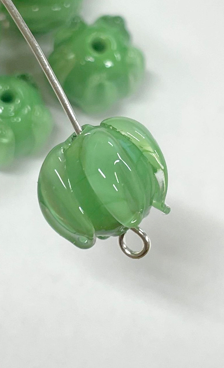 Lily of the Valley Flower Beads, Lampwork Beads, 12mm, 250pcs