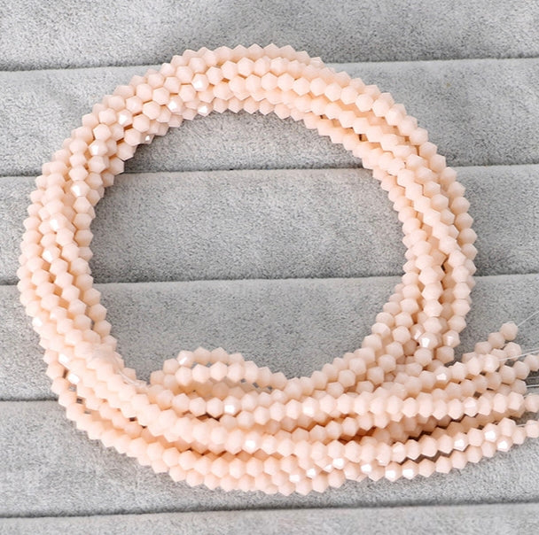 2mm,3mm,4mm,6mm, Bicone Opaque Glass beads, 50 strands