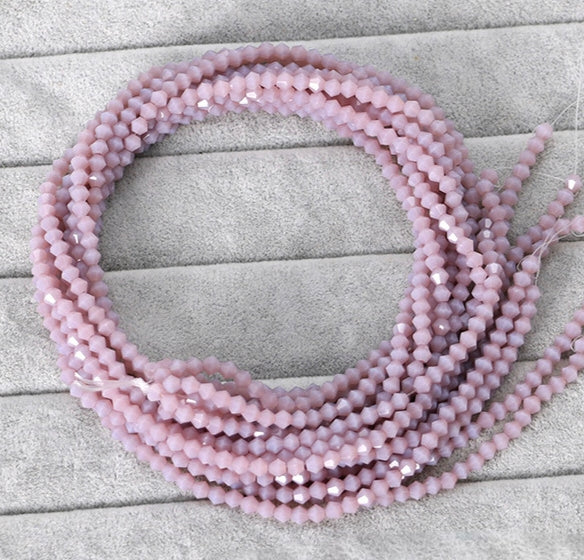 2mm,3mm,4mm,6mm, Bicone Opaque Glass beads, 50 strands