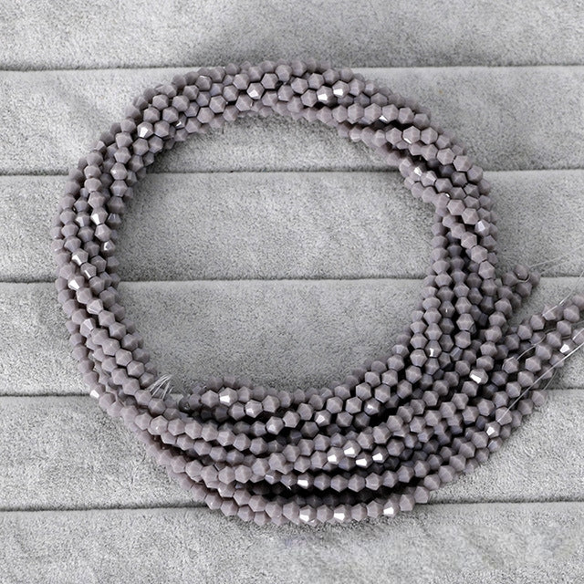 2mm,3mm,4mm,6mm, Bicone Opaque Glass beads, 50 strands