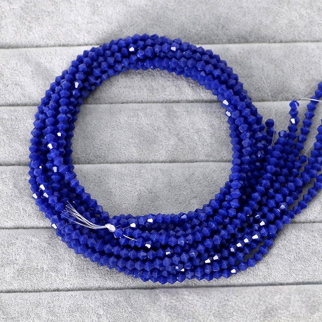 2mm,3mm,4mm,6mm, Bicone Opaque Glass beads, 50 strands