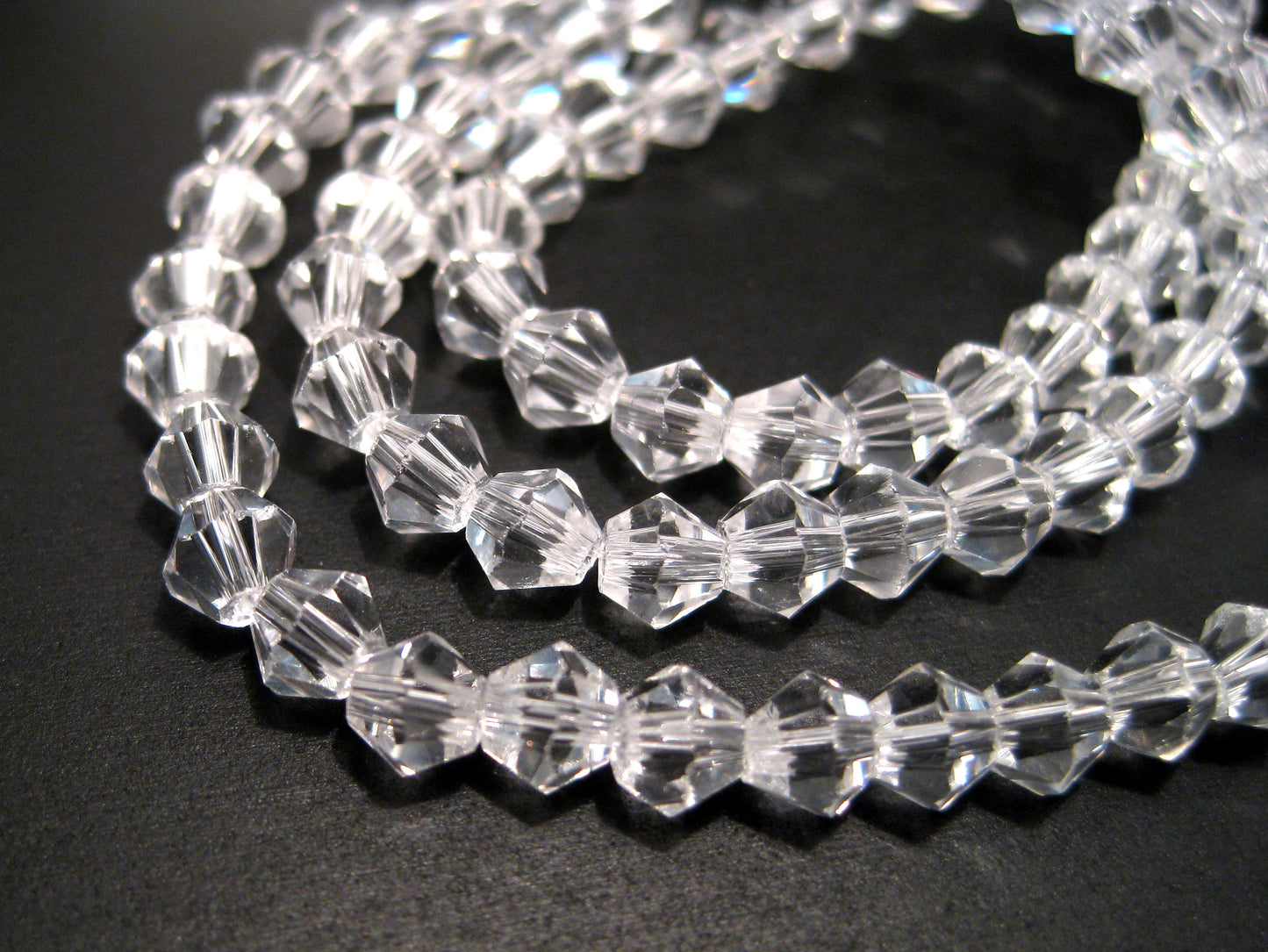 2mm,3mm,4mm,6mm, 8mm, Bicone Glass beads, 50 strands