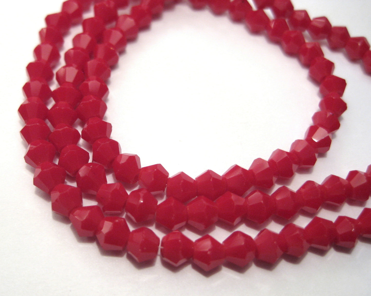 2mm,3mm,4mm,6mm, Bicone Opaque Glass beads, 50 strands