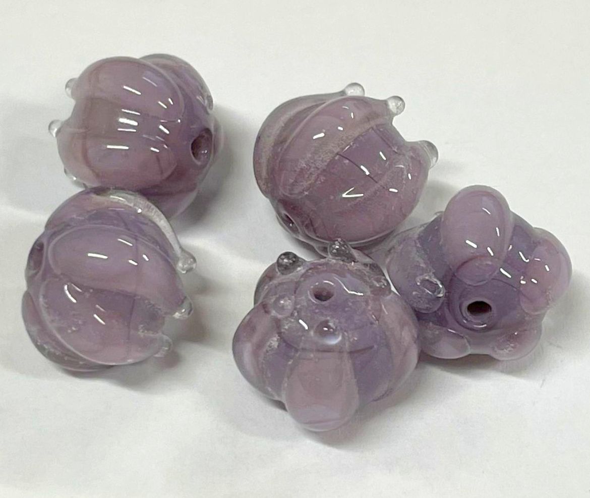 Lily of the Valley Flower Beads, Lampwork Beads, 12mm, 250pcs
