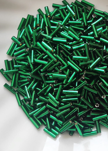 Bugle Beads, Glass Bugle Beads, 4m-9mm, 450 Grams