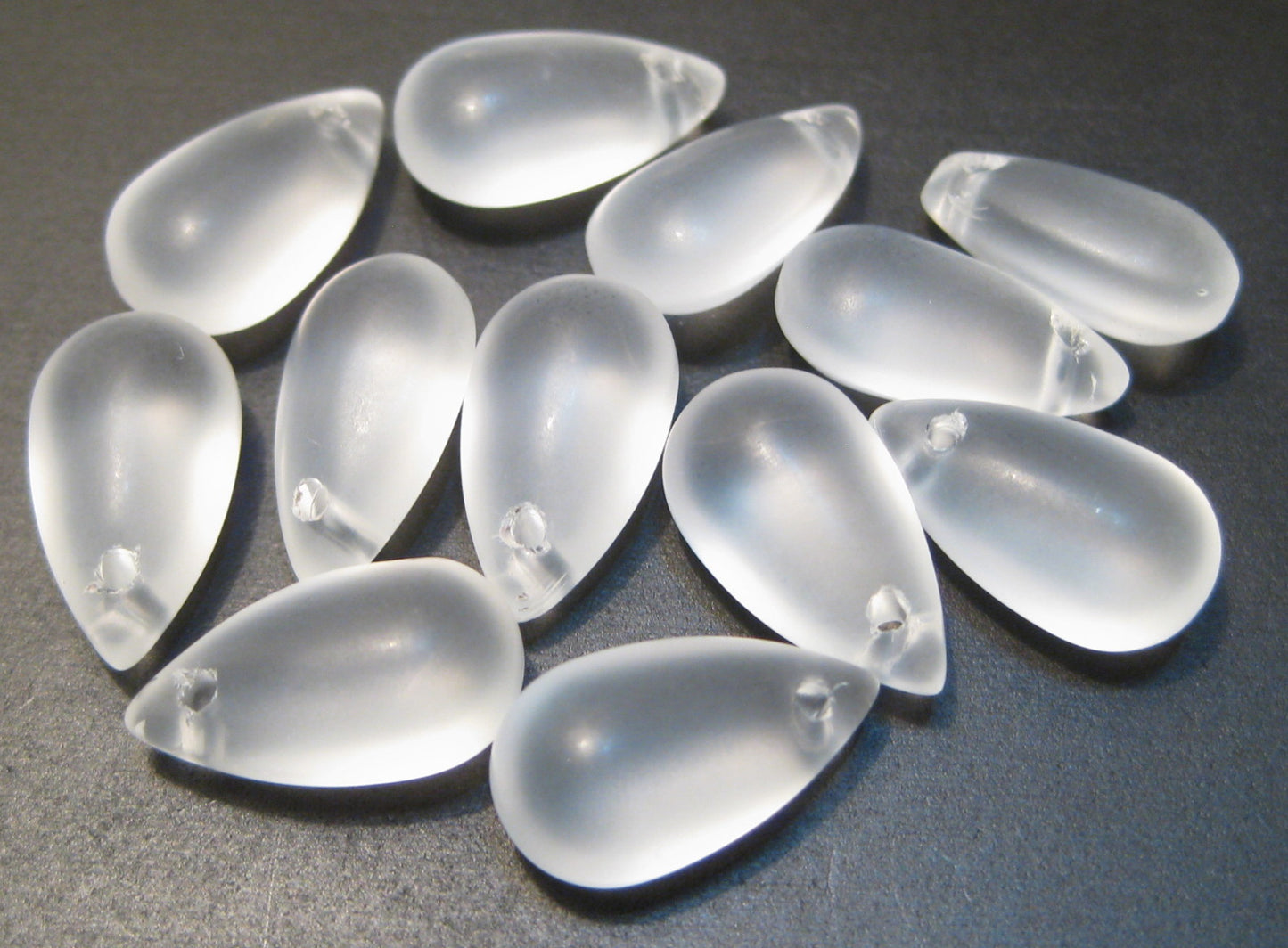 Smooth Teardrops, Glass, 13x7mm, 500pcs
