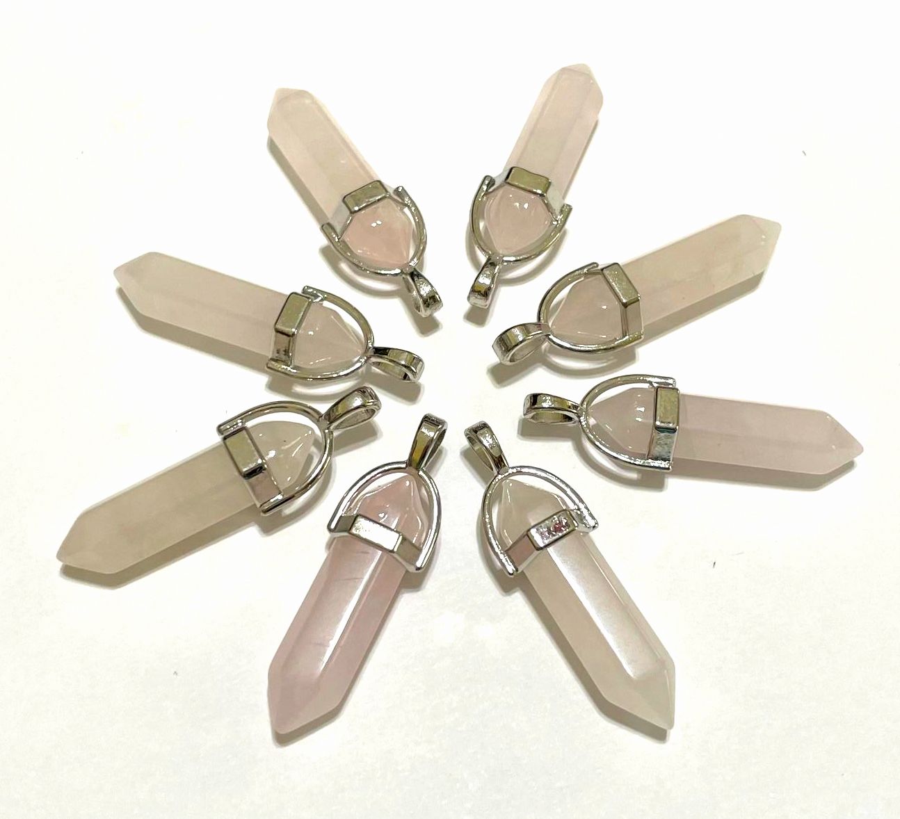 Gemstone Point Pendants, 50pcs