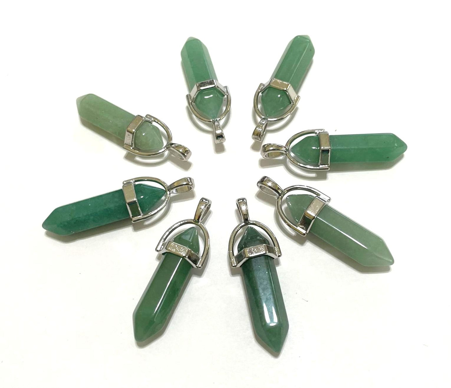 Gemstone Point Pendants, 50pcs